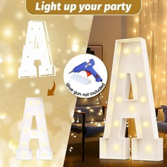 Light Up Numbers 50 Inch Tall Marquee Numbers Party Decor Indoor Outdoor