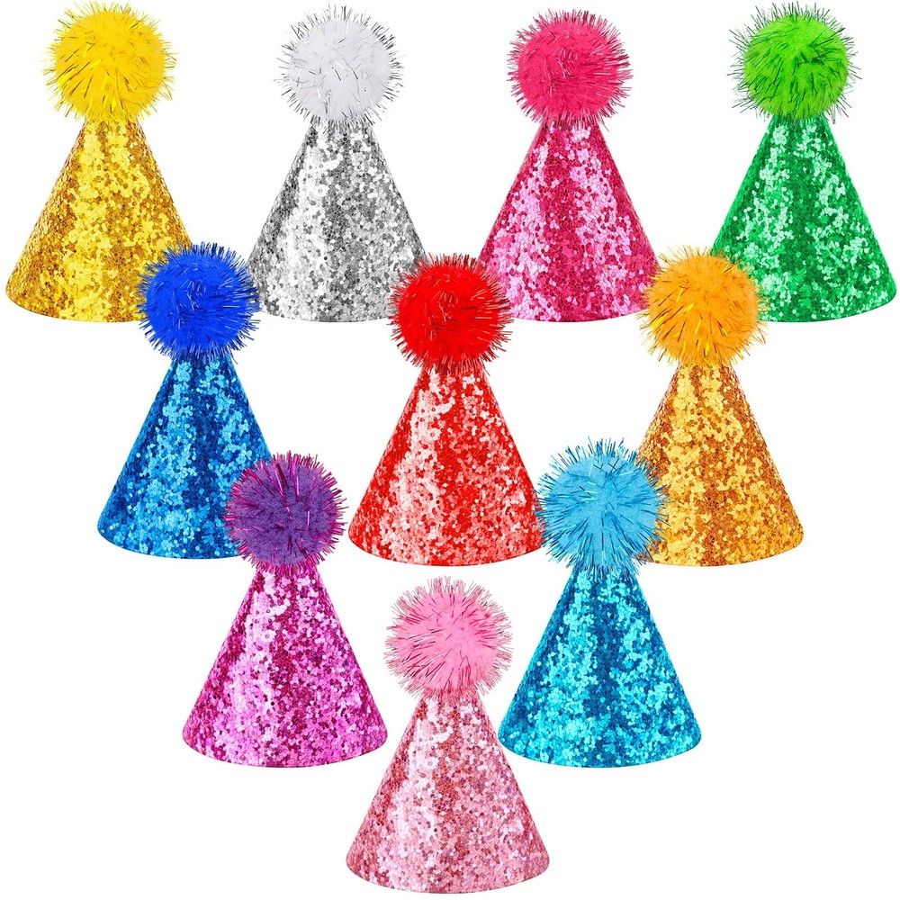 Hxezoc Party Hats Stuffed Animals 10Pcs