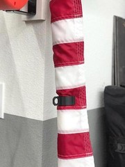 Veteran-Designed Flag Pole Clip | 3D Printed Universal Flagpole Accessory Black
