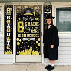 8Th Grade Graduation Decorations 2026, 4Pcs Bye Bye 8Th Grade Hello High School