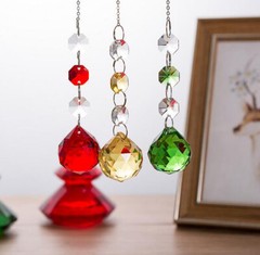 6Pcs/Set Crystal Ball Chandelier Drops Candlabras Wedding Decoration Party