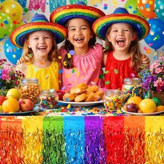 Cinco De Mayo Decorations 2 Pack Fiesta Table Skirts Mexican Theme Party Decor