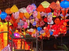 Retro Chinese Hanging Lantern Waterproof Solid Color Festival Party Cloth Decor