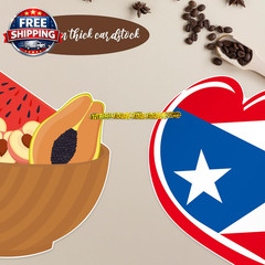 Puerto Rico Party Banners – 3PCS Glitter Decor for Birthday & Festivals