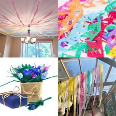 Pastel Birthday Party Decorations Pastel Crepe Paper Streamers 8 Rolls Pastel…