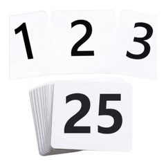 Double Sided Numbered Seats Cards for Weddings and Event Portable Place Card