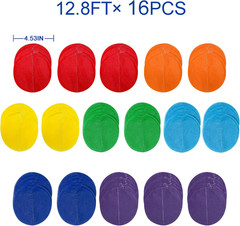 205Ft Rainbow Party Decorations Big Polka Dots Tissue Paper Backdrop Streamer Co