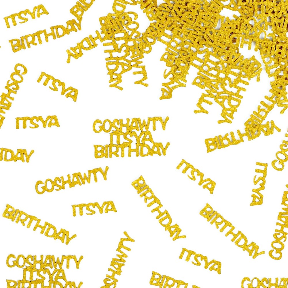 Go Shawty It’s Your Birthday Gold Glitter Confetti for Table Scatter