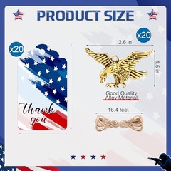 20 Sets Christmas Retro Santa Claus Gifts DIY Pendants Keychains Party Eagle