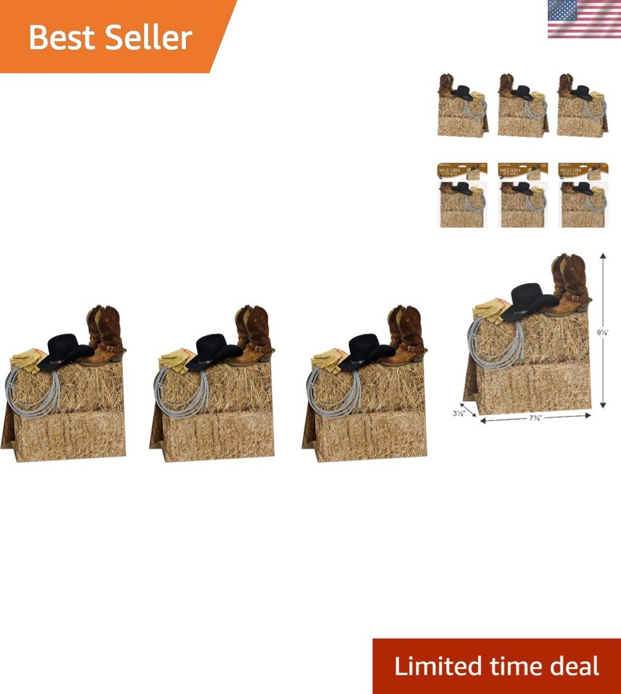 Authentic 3-D Western Centerpiece Set – Perfect for Country Weddings & Parties