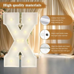 Marquee Light Up Numbers: 3FT Large Decorative Letters Signs for Party