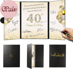 Birthday Party Decorations, Signing Card Board with Magnetic Closure, Happy Birt