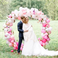 White Balloons 129pcs Different Sizes 18 12 10 5 Inch for Garland Arch, Latex…