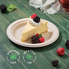100% Compostable Paper Plates 9 Inch [500 Count] Heavy-Duty Dinner Plates – N…