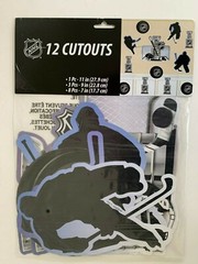 12 Piece DesignWare NHL Cutouts Stanley Cup Pucks Hockey Players