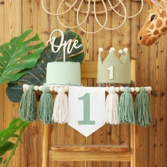 First Birthday Decorations for Boy Wild One Birthday Decor Highchair Banner