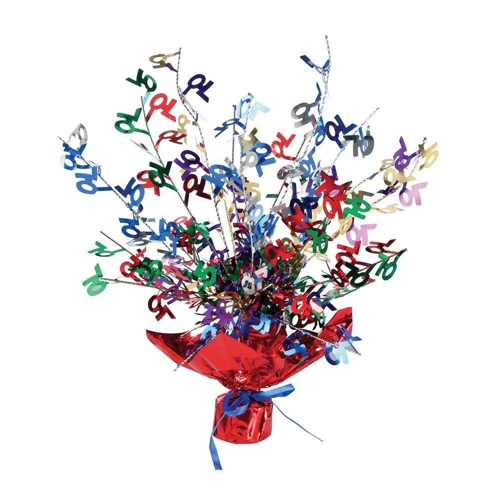 Beistle 70th Gleam N Burst Centerpiece – Party Supply Decoration for Birthday