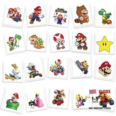 60 Pcs Cartoon Temporary Tattoos for Kids, Children’s Temporary Colorful B