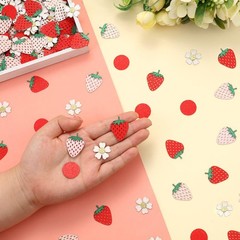 Strawberry Daisy Confetti for Birthday Baby Shower Theme Party Table Scatter
