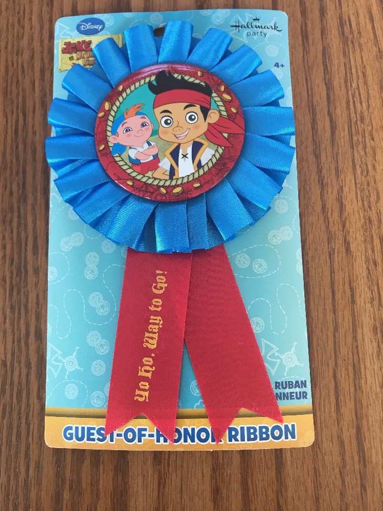 Jake Never Land Pirates Award Ribbon Ships N 24h