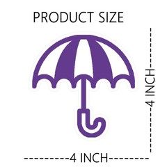 90 Pcs Umbrella Cutouts 4 Inches Classroom Summer Bulletin Board Colorful Umb…