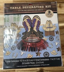 Cowboy Western Rodeo Birthday Decoration & Supply Bundle