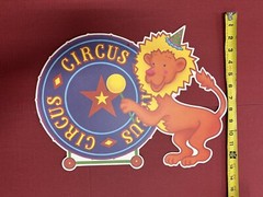 Vtg Beistle Circus Animal Cutouts LION MONKEY ELEPHANT SEAL 16” 1990 Party Set