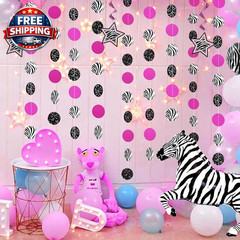 Zebra Passion Pink Hanging Swirl Hanging Decorations (26″, 3Ct) – Eye-Catching