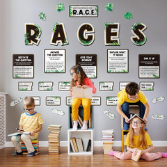 49 Pcs Races Writing Strategy Decorations Eucalyptus Cutouts with Sentence Begin