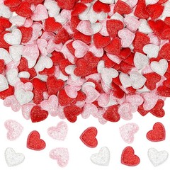 Valentine’s Day Felt Confetti Glitter Heart Confetti Decorations Valentine Ta…