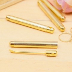 6Pcs Gold Party Accessories With Keychain For Bullet Dispenser As Men Gift