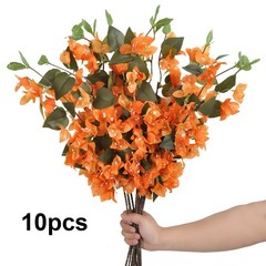 Faux Triangle Plum Flowers Artificial Silk Floral Arrangement for Waiting Room