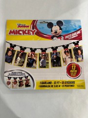1st Birthday Mickey Mouse Forever 13-Picture Photo Garland Kit, 12ft, 42pc
