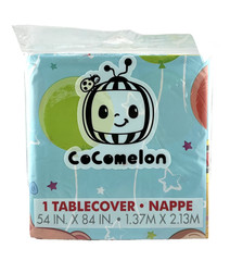 Cocomelon Paper Table Decorating Kit, 23pc Set + Tablecover 54″x84″ – Lot of 2