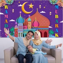 Quality Ramadan Mubarak Banner 72.83″ x 43.31″ – Perfect for Celebrations