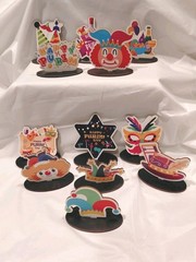 Purim Multicolor Cartoon Clown Mask Hat Die Cut Shapes Table Decorations