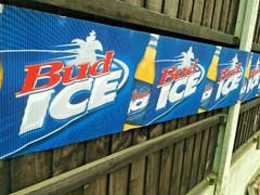 BUD ICE BANNER BUNTING PARTY BEER BAR PUB SIGN Budweiser