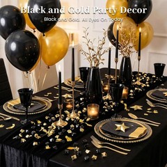150PCS Black Acrylic Fake Ice Rocks – Vase Fillers & Table Decor