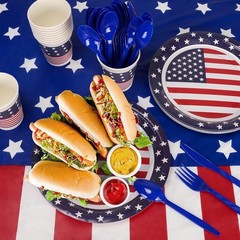 152Pc American Flag Party Set