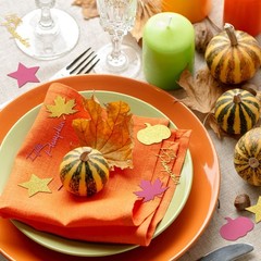 400 PCS Fall Thanksgiving Pink Gold Pumpkin Maple Leaf Confetti Baby Shower