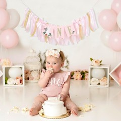 Some Bunny Is High Chair Banner – Bunny 1st Decorations for Girls, Spring Rab…