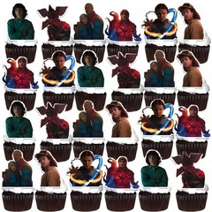 Stranger Things Cake Topper Birthday Decorations 25pc TV Show Party Supplies