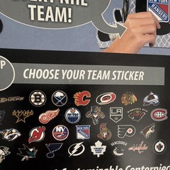 DesignWare NHL Hockey Table Decorating Kit Multicolor Paper Plastic Foil Party