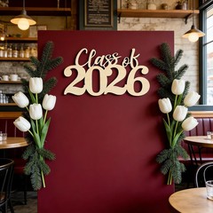 2026 Graduation Decorations, Class of 2026 Wooden Sign, Graduation Photo Boot…