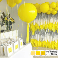 Crepe Paper Streamers 4 Rolls 328Ft, Pack of Yellow Crepe Paper