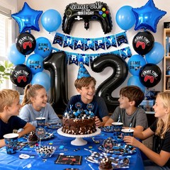 12th Birthday Decorations for Boys,Video Game Birthday Party Decoration with …