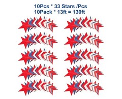 10 Pack 4th of July Decorations Red White and Blue Decoration Patriotic Garland