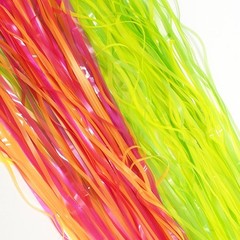 4 Pack Glow in Dark Tinsel Curtains 3.3×6.6ft Neon UV Party Backdrop