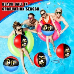 Leitee 20 Pieces Inflatable Graduation Beach Balls Class of 2024 Pool Ball