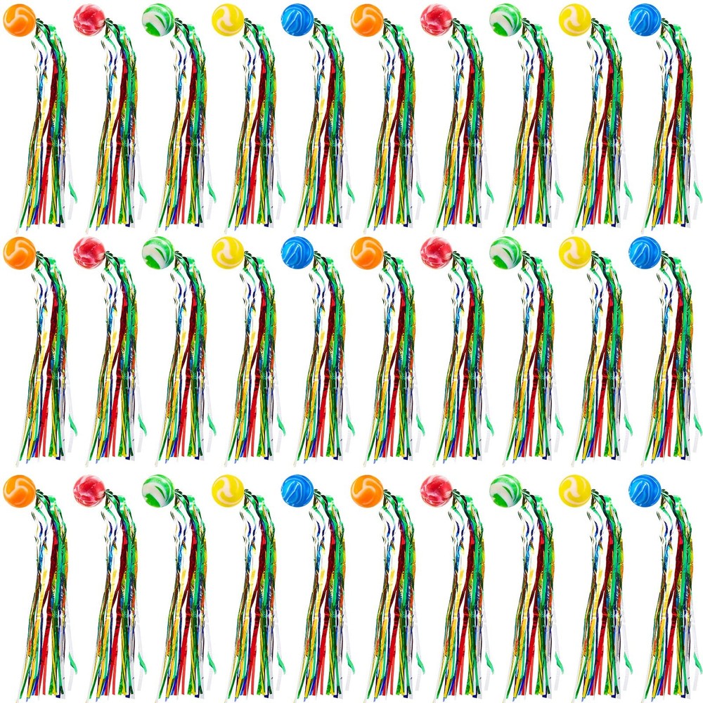 30 Pcs Mardi Gras Parade Throws Bulk Carnival Bouncy Balls Piñata Fillers Goo…
